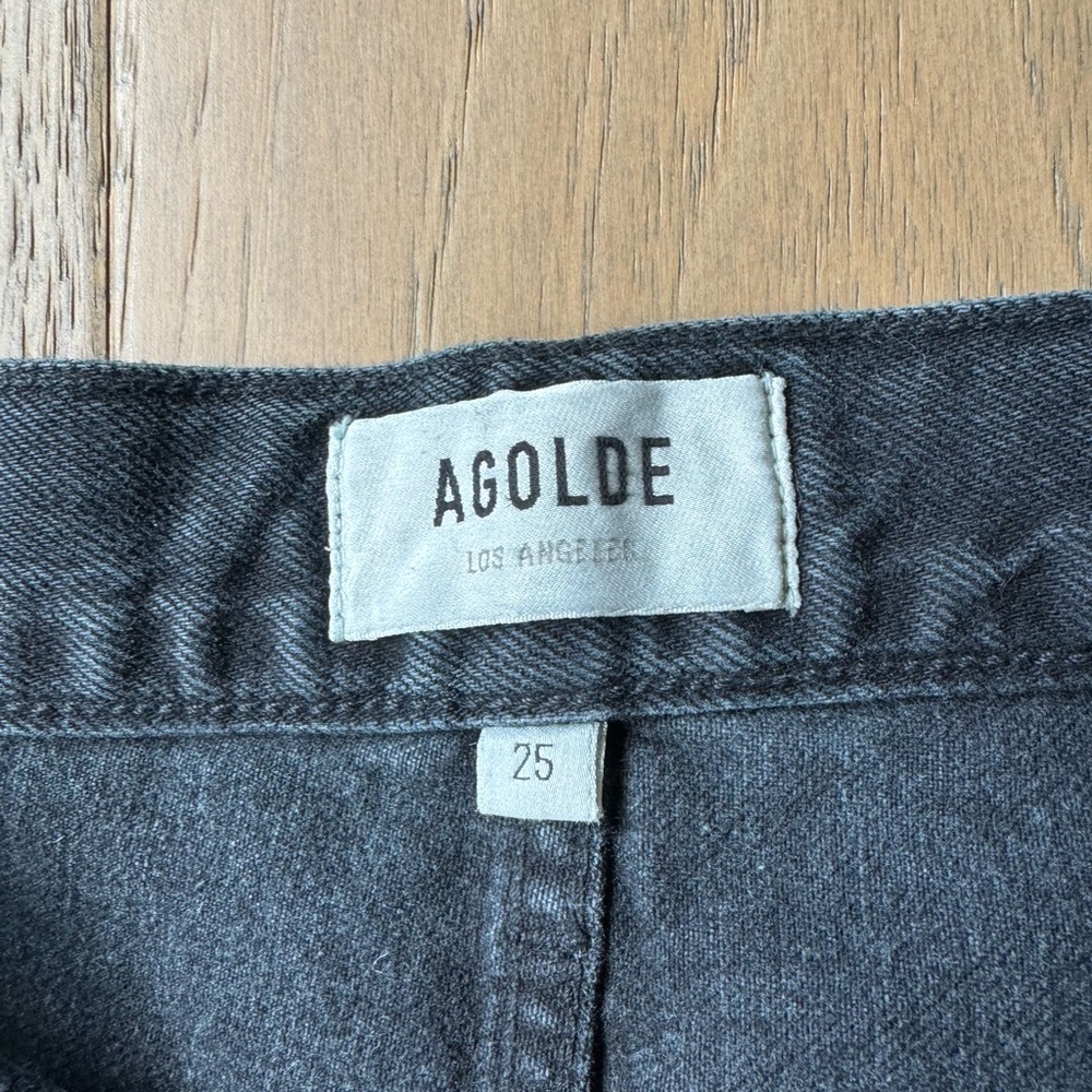 Agolde Parker Denim Shorts - Picture 3 of 5